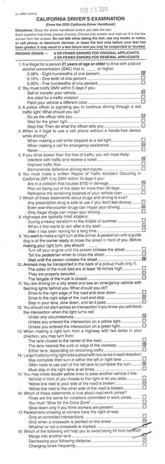drivers ed worksheets pdf